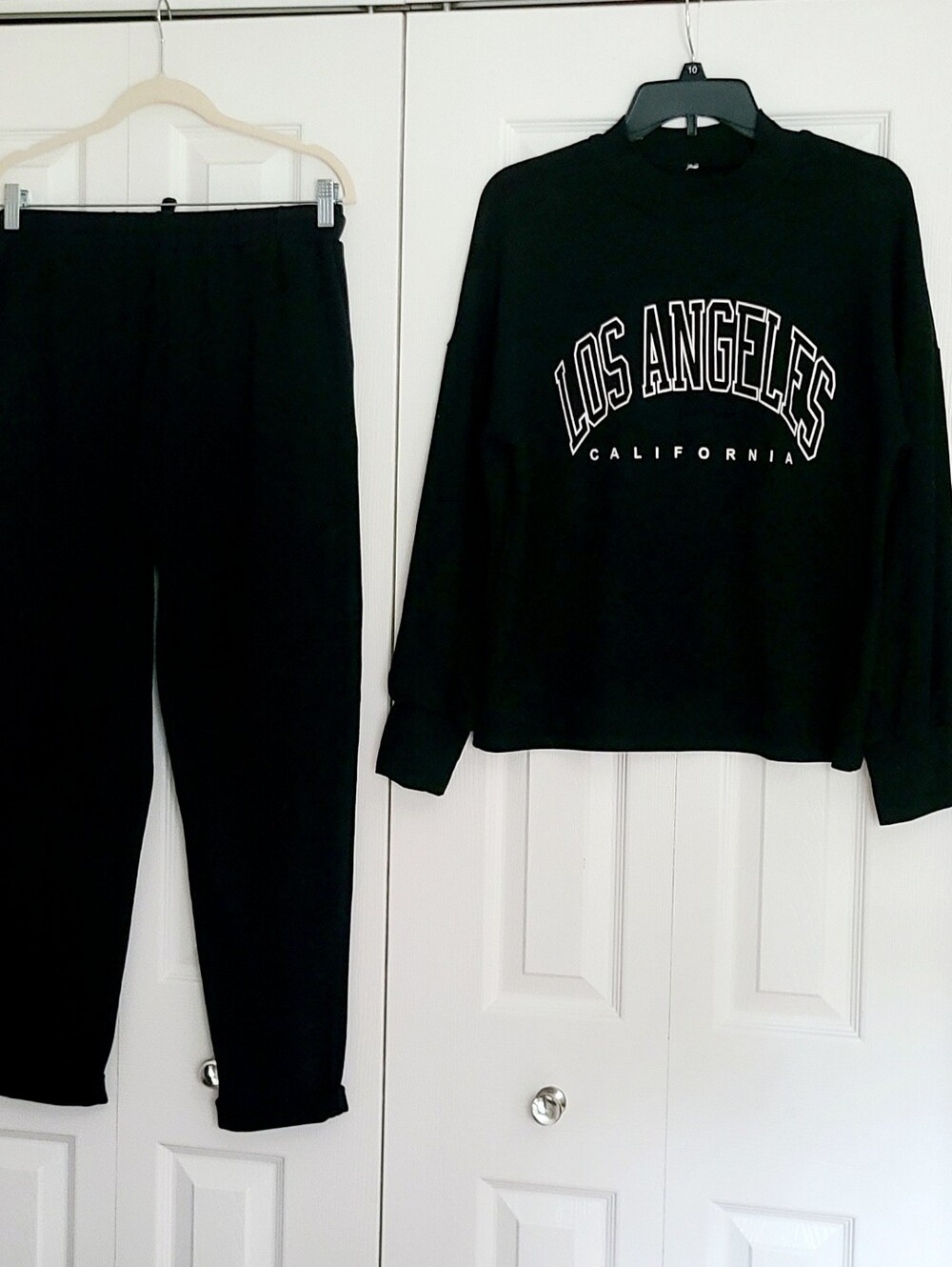 Women's 2Pc Black Lounge/Outfit Los Angeles